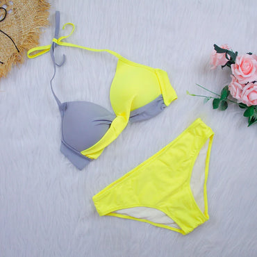 Sexy Bikini Push Up Swimwear Women Biquini Feminino 2023 Mujer Swimsuit Tanga Swimming Bathing Suit Bikinis Set 3XL