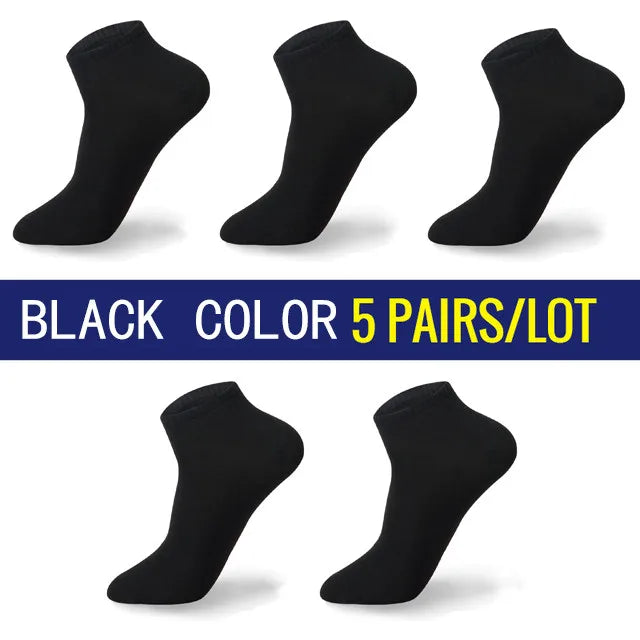 5Pairs/lot Men Cotton Socks Large Size 44 45 46 47 48 Breathable Boat Socks Short Men Meias Sokken Male Big Socks High Quality