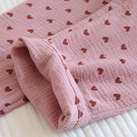 100% Cotton Home Pajama Pants Love Printing Sleep Bottoms Sleeping Lounge Pants Loose Sleep Wear Casual Women Pajama Trouser