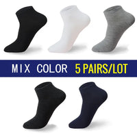 5Pairs/lot Men Cotton Socks Large Size 44 45 46 47 48 Breathable Boat Socks Short Men Meias Sokken Male Big Socks High Quality