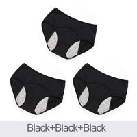 3pcs Menstrual Panties Physiological Pants Leak Proof Women Underwear Period Mesh Breathable Briefs Plus Size Underwear L-8XL