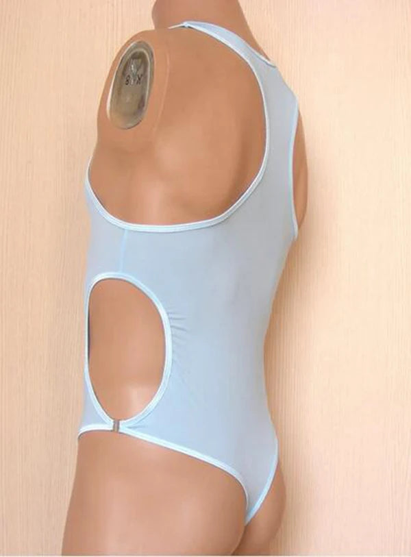 Aismz male corset ice silk bodysuit men masculino buckle one-piece underwear shapewear for men jumpsuit faja reductora hombre