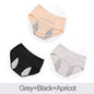 3pcs Menstrual Panties Physiological Pants Leak Proof Women Underwear Period Mesh Breathable Briefs Plus Size Underwear L-8XL