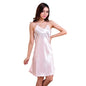 Chemise Sleepdress Summer Lady Sleepwear Female Sexy Spaghetti Strap Nightgown Rayon Nightdress Side Spllit Kimono Dressing Gown