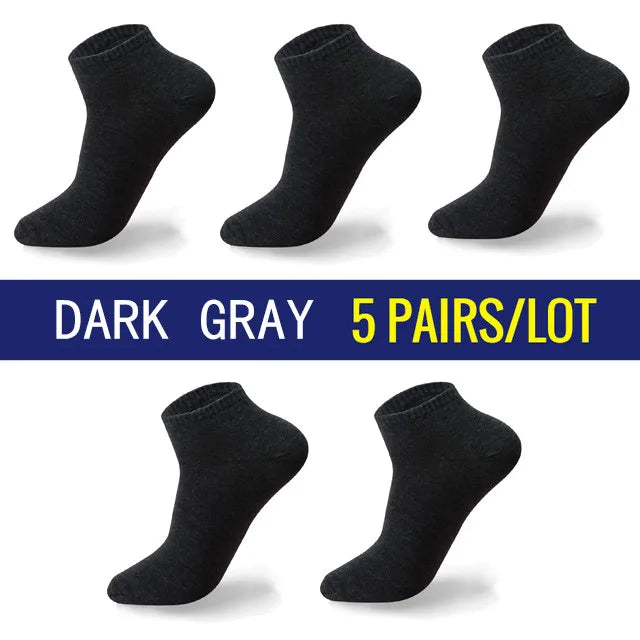 5Pairs/lot Men Cotton Socks Large Size 44 45 46 47 48 Breathable Boat Socks Short Men Meias Sokken Male Big Socks High Quality