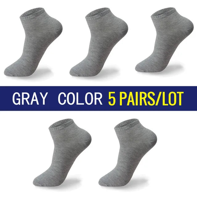 5Pairs/lot Men Cotton Socks Large Size 44 45 46 47 48 Breathable Boat Socks Short Men Meias Sokken Male Big Socks High Quality