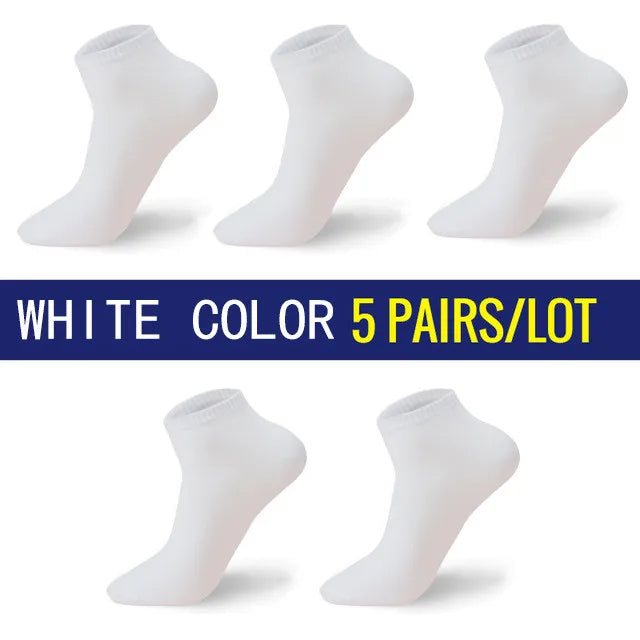 5Pairs/lot Men Cotton Socks Large Size 44 45 46 47 48 Breathable Boat Socks Short Men Meias Sokken Male Big Socks High Quality