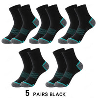 High Quality Lot Men's Socks Casual Breathable Run Sports Socks 5 Pairs Male Cotton Socks Winter Black Socks Men Large size38-45