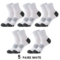 High Quality Lot Men's Socks Casual Breathable Run Sports Socks 5 Pairs Male Cotton Socks Winter Black Socks Men Large size38-45