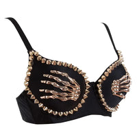 Lady Sexy Bra Punk Rock Corset Vest Women Luxury Bralette Tops Fashion Brassiere Lingerie Steampunk Burlesque Bustier