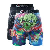 ETHIKA 2Pcs Men Boxershorts Mesh Breathable Crotch Mens Panties Men Underpants Underwear Plus Size Men's Boxers Briefs Trunks