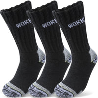 3Pairs Thicken Winter Socks for Men Thermal Soft Work Mid Calf Socks Warm Comfortable Home Socks Sports