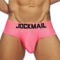 Jockmail New Men Underwear Triangle Underwear Mesh Breathable Sports Fitness Brave Person Boxer Hombre Sexy Ropa Interior Hombre