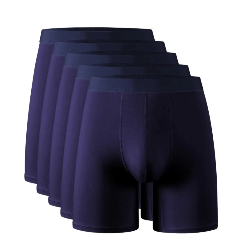 95% Bamboo Fiber 5% Spandex Multipack Men's X-length Long Leg Boxer Classic Design Comfortflex Waistband Underwear Man Sports XL
