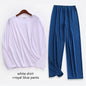 Large Size Men Ice Silk Pajamas Solid Shirt & Pants 2Pcs Pijamas Sleep Set Thin Home Clothing Sleepwear Summer Nightwear Suit