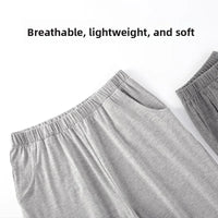 Men's Pajama Pants Modal Home Pants Thin Casual Loose Elastic Sports Morning Exercise Pants Simple Casual with Pocket Gray Soft