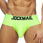 Jockmail New Men Underwear Triangle Underwear Mesh Breathable Sports Fitness Brave Person Boxer Hombre Sexy Ropa Interior Hombre