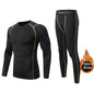 Fleece Underwear Men's Winter Thermal Shirt Pants First layer Long johns Warm Sweat Suit Compression Base Layer Sports tights