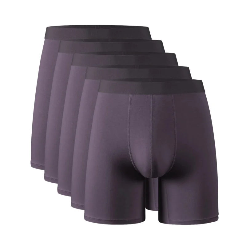 95% Bamboo Fiber 5% Spandex Multipack Men's X-length Long Leg Boxer Classic Design Comfortflex Waistband Underwear Man Sports XL