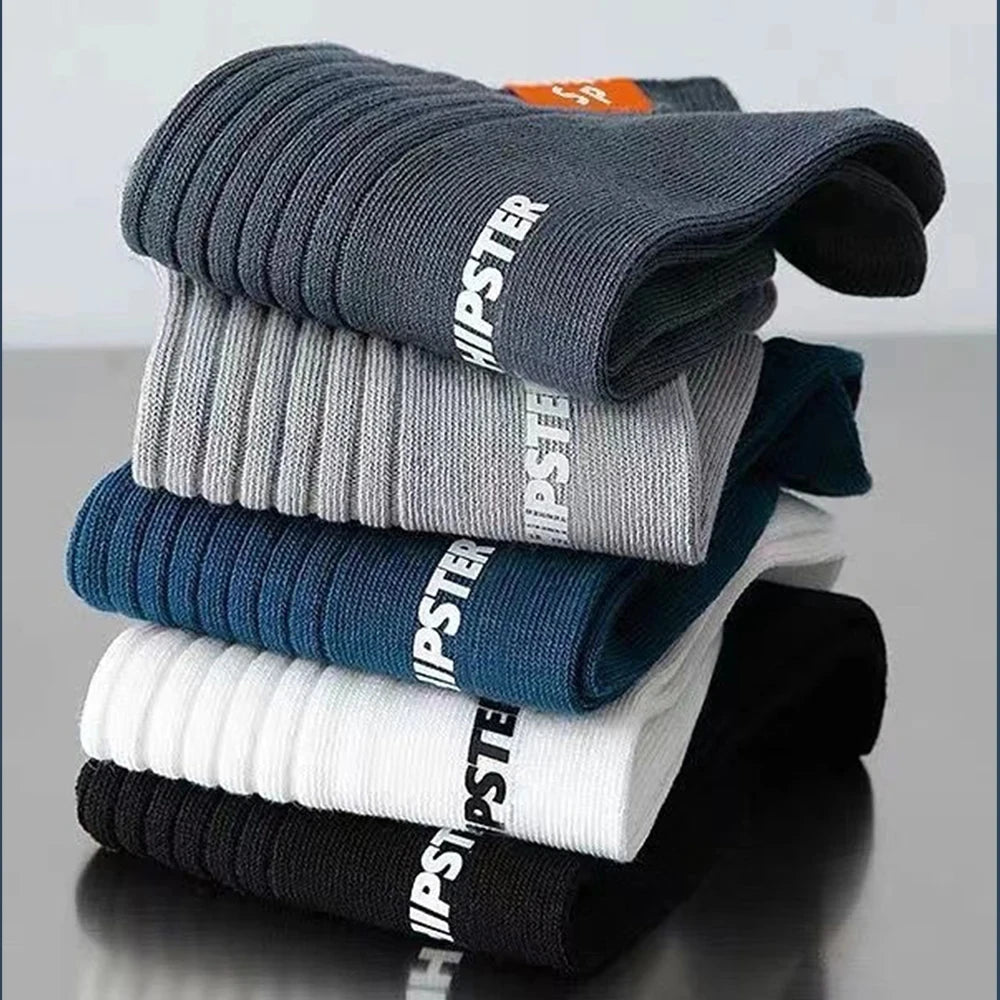 10/20/30 Pairs Random Men Socks Fashionable Letter Stripes Comfortable Breathable Sweat Absorbing Sports and Casual Ankle Socks