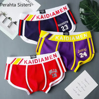 3 Pieces Mens Boxer Shorts 2024 New Multicolor Cotton Mens Underwear Boxer Summer Mid Waist Underpants Breathable Men's Panties