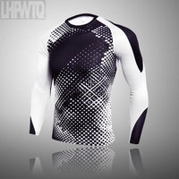 Men's Compression Sports Thermal Underwear Men Clothing Winter Sports Rashgard Track Suit Gym Bodybuilding Suit Second Skin Sets