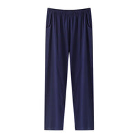 Men's Pajama Pants Modal Home Pants Thin Casual Loose Elastic Sports Morning Exercise Pants Simple Casual with Pocket Gray Soft