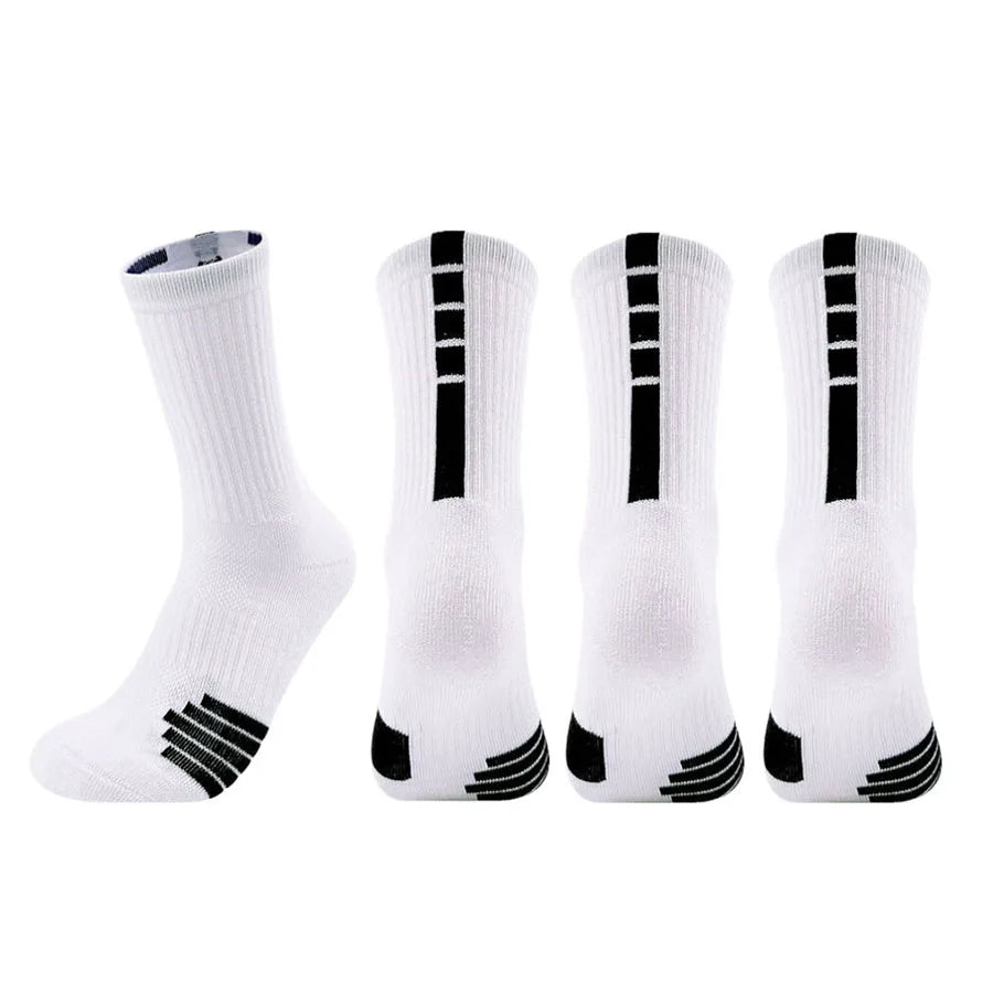 4Pair Men Women Sport Socks Football Basketball Baseball Rugby Soccer Cycling Running Hiking Tennis