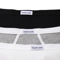 3 pairs of mixed black and white grey base all comfy briefs briefs girls cotton large size underwear