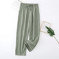 Cotton Men Pajama Pants Spring Autumn Male Trousers Home Pants Solid Casual Large Size Loose Drawstring Sleep Bottoms Sleepwear