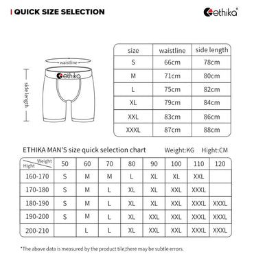 ETHIKA 2Pcs Men Boxershorts Mesh Breathable Crotch Mens Panties Men Underpants Underwear Plus Size Men's Boxers Briefs Trunks