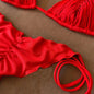 Sexy Braid Bikini Swimsuit Brazilan Bikini Set Swimwear for Women High Leg Halter Two Piece Bathing Suits Summer Female