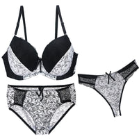 Nouvell Seamless Push Up Bra Sets For Women 3 Piece Underwear Transparent BCDEF Cup Beige Black Blue Purple Red White Lingerie