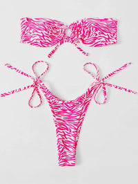ZTVitality Zebra Bikini Print Sexy Bikinis 2023 New Arrival Padded Bra Bandage Low Waist Swimsuit Female Swimwear Women Biquini