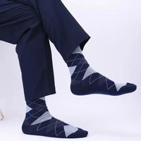 5Pairs/Set Mens Business Fashion Long Socks High Quality Cotton Crew Stocking Black Cool Breathable Male Casual Chinel Dot Socks