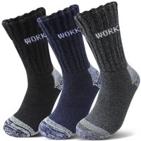 3Pairs Thicken Winter Socks for Men Thermal Soft Work Mid Calf Socks Warm Comfortable Home Socks Sports
