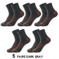 High Quality Lot Men's Socks Casual Breathable Run Sports Socks 5 Pairs Male Cotton Socks Winter Black Socks Men Large size38-45