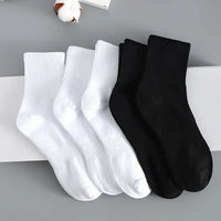 5pairs 2026 NO MOQ Custom Embroidered Mens Crew Unisex Basketball Sport Cotton Logo Socks Men With Logo