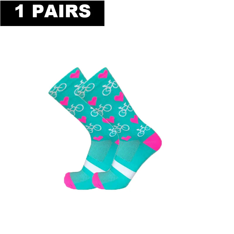 1/4Pairs New Professional Outdor Men Women Sport Socks Running Sports Fitness Cycling Socks Mesh Fast Drying Elastic Hiking Sox