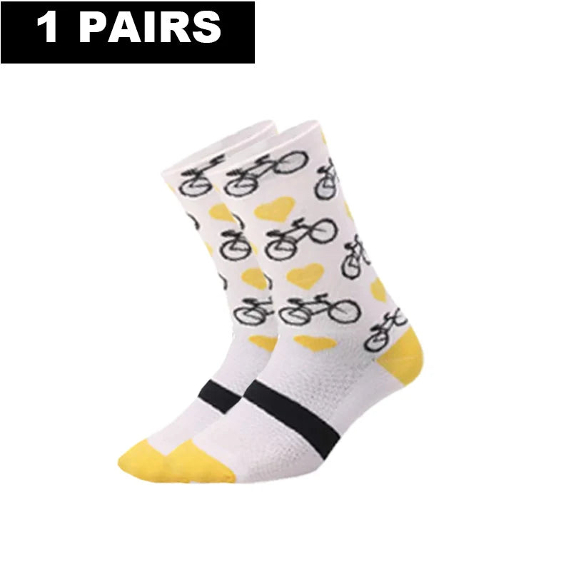 1/4Pairs New Professional Outdor Men Women Sport Socks Running Sports Fitness Cycling Socks Mesh Fast Drying Elastic Hiking Sox