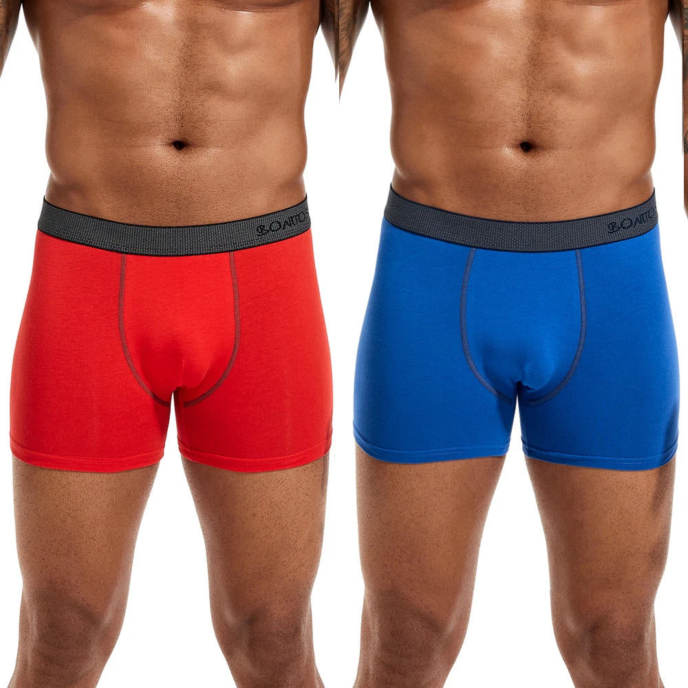 4pcs Cotton Men's Panties Sexy Boxers For Man Trunk High Quality Mens Boxer Underwear Family Male Underpants Gift Calecon