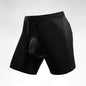 Men's extended sports underwear, men's gunball-style split four-corner anti-friction leg pants, large-sized breathable running f