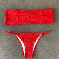 Sexy Braid Bikini Swimsuit Brazilan Bikini Set Swimwear for Women High Leg Halter Two Piece Bathing Suits Summer Female