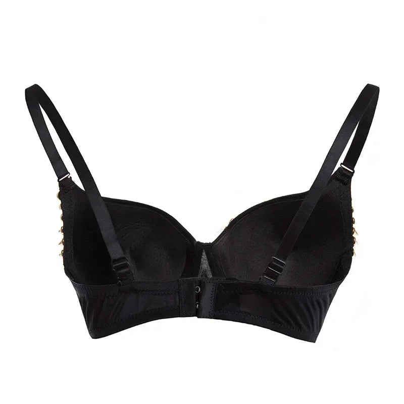 Lady Sexy Bra Punk Rock Corset Vest Women Luxury Bralette Tops Fashion Brassiere Lingerie Steampunk Burlesque Bustier