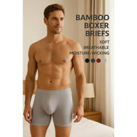 95% Bamboo Fiber 5% Spandex Multipack Men's X-length Long Leg Boxer Classic Design Comfortflex Waistband Underwear Man Sports XL