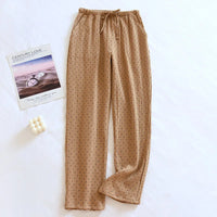 100% Cotton Home Pajama Pants Love Printing Sleep Bottoms Sleeping Lounge Pants Loose Sleep Wear Casual Women Pajama Trouser