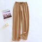 100% Cotton Home Pajama Pants Love Printing Sleep Bottoms Sleeping Lounge Pants Loose Sleep Wear Casual Women Pajama Trouser