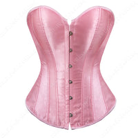 Bustier Corset Tops for Women Overbust Satin Sexy Lace Up Corset Gold Gothic Corset and Bustiers