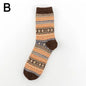 Men's Socks Retro Ethnic High Tube Stocks Autumn Winter Thick Warm Socks Japanese Thick Ins Socks Breathable