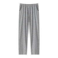 Men's Pajama Pants Modal Home Pants Thin Casual Loose Elastic Sports Morning Exercise Pants Simple Casual with Pocket Gray Soft